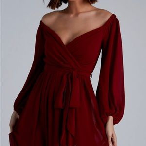 Off the shoulder formal dress